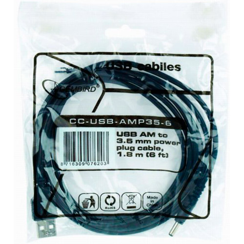 Кабель питания CABLEXPERT USB AM - 3.5 мм 1.8 м (CC-USB-AMP35-6) Разъем 1 3.5 мм (папа)