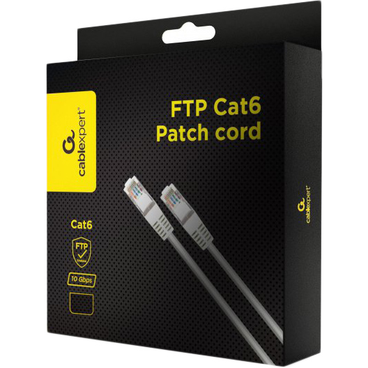Патч-корд CABLEXPERT CAT 6 FTP 20 м (PPB6-20M) Разъем 1 RJ45