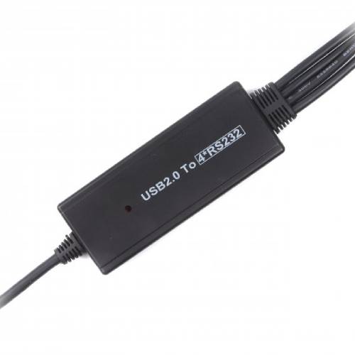 Перехідник VIEWCON USB 2.0 - 4 х COM 9+25pin 1.4 м (VE671) Роз'єм 1 4 х СОМ