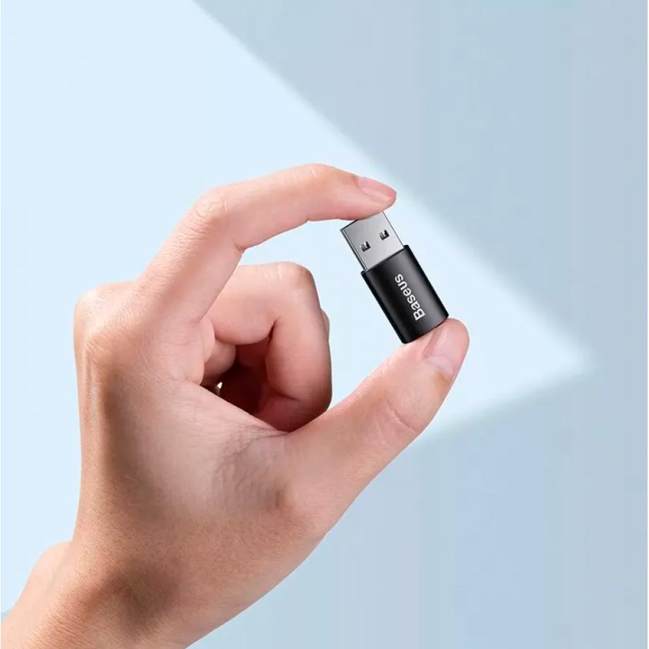 Переходник Baseus Ingenuity Series Mini OTG Type-C to USB 3.1 Black (36868black) Разъем 1 USB тип C (папа)