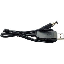 Кабель ACCLAB для роутеров USB to DC 5.5 х 2.1 мм 9V 1A Black (1283126552830)