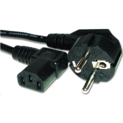 Кабель ATCOM Power Cable 0,75 мм CEE 7/7 IEC C13 1.8 м 90градусов (15270)