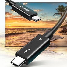 Кабель UGREEN USB 4.0 Thunderbolt Type-C M-M 0.8 м Black (US501)
