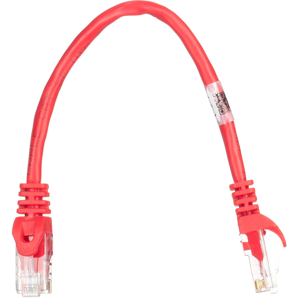 Патч-корд 2E САТ 5e UTP 26AWG LSZH 0.2м Red (2E-PC5ECA-020RD)