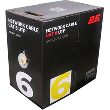 Кабель 2E CAT 6 FTP 305 м AWG 23/1 LSZH-1 Yellow (2E-CBL6EUTP-LSZH1-YLW)