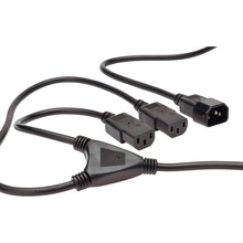 Кабель DIGITUS Splitter C14/M - 2 x C13/F 1.7 м Black (AK-440400-017-S)