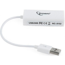 Мережевий адаптер GEMBIRD USB - Fast Ethernet White (NIC-U2-02)