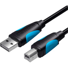 Кабель VENTION USB A Male - USB B Male Print 2 м Black (VAS-A16-B200)