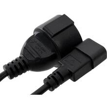 Кабель питания VINGA C14 M to Schuko F 0.75mm2 Copper (VPCC14S75C)