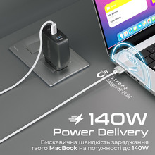 Кабель PROMATE USB Type-C - MagSafe 3 200 см White (magcord-140pd.white)