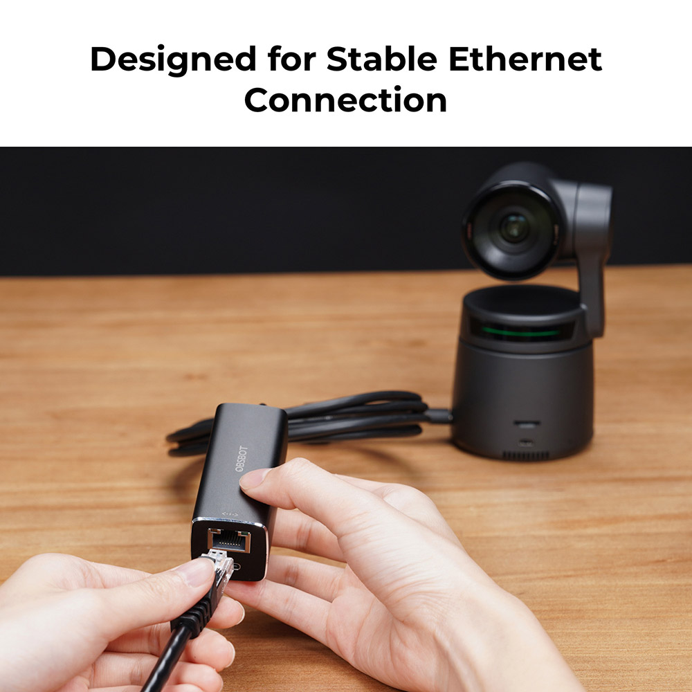 Перехідник OBSBOT USB-C до Ethernet Adapter (OBSBOT-UCB-C-ETH) Роз'єм 1 USB тип C (папа)