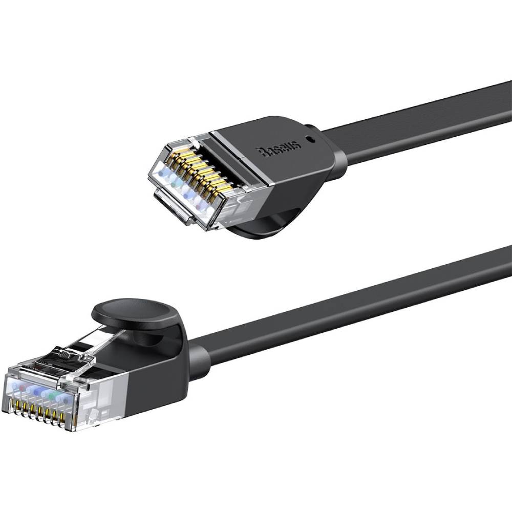 Кабель BASEUS High Speed Six types of RJ45 Gigabit network 1m (42515black) Разъем 2 RJ45