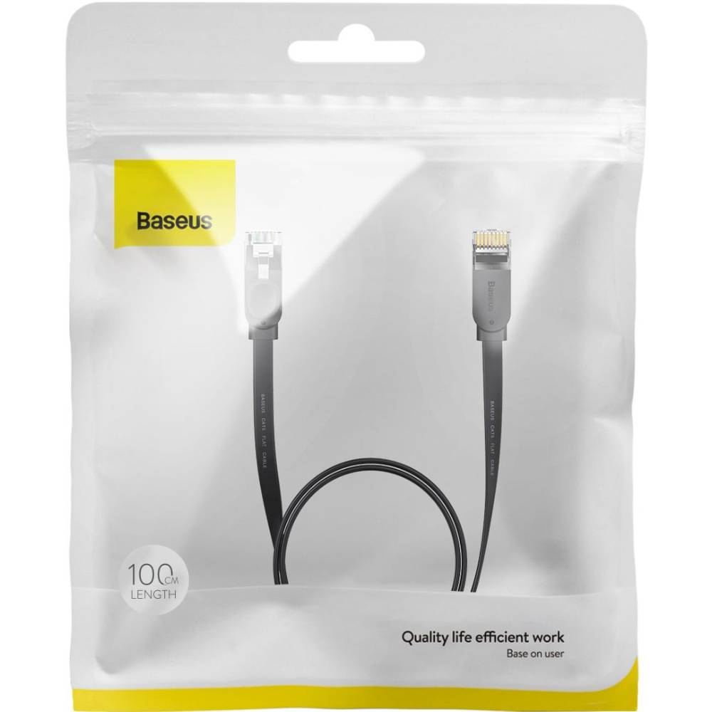 Фото Кабель BASEUS High Speed Six types of RJ45 Gigabit network 1m (42515black)