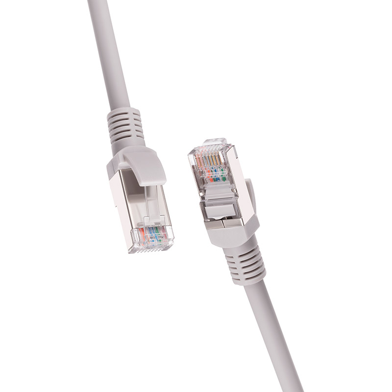 Патч-корд 2E САТ 5e FTP 26AWG Cu LSZH 2 м Grey (2E-PC5ECU-FTP2LSZH-GRY) Роз'єм 1 RJ45