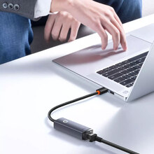 Переходник BASEUS Lite Series Ethernet 1000Mbps USB to RJ45 Grey (38664)