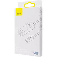 Переходник BASEUS Lite Series Ethernet 1000Mbps USB to RJ45 Grey (38664)