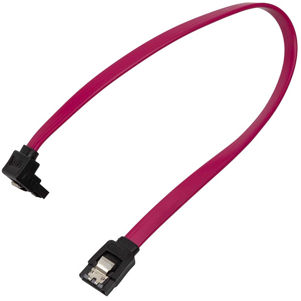 Кабель POWERPLANT SATA III з кутовим роз'ємом, 0.3 м (CA914340) Вид кабель