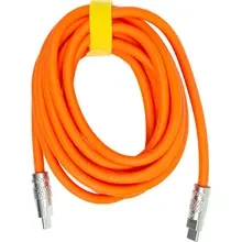 Кабель POWERPLANT USB Type-C - Type-C 120W 3 м orange (CA913923)
