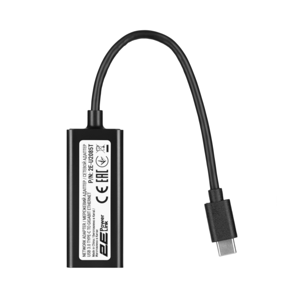 Адаптер 2E Мережевий адаптер PowerLink U2085T 1xGE, USB TypeC(2E-U2085T) Версия USB 3.0