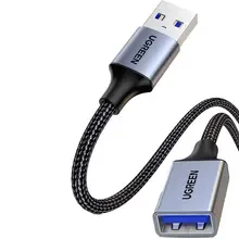 Переходник UGREEN US115 USB-A - USB 3.0 0.5m Gray (90403193)