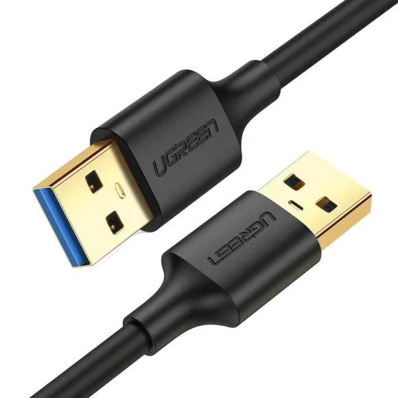 Кабель UGREEN US128 USB-A 3.0-USB-A 3.0 1m Black 10370 (90403223)