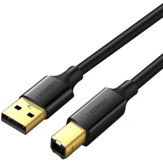 Кабель UGREEN US135 USB-A 2.0 - USB-B 2.0 Cable 1 m Black 20846 (90402020)