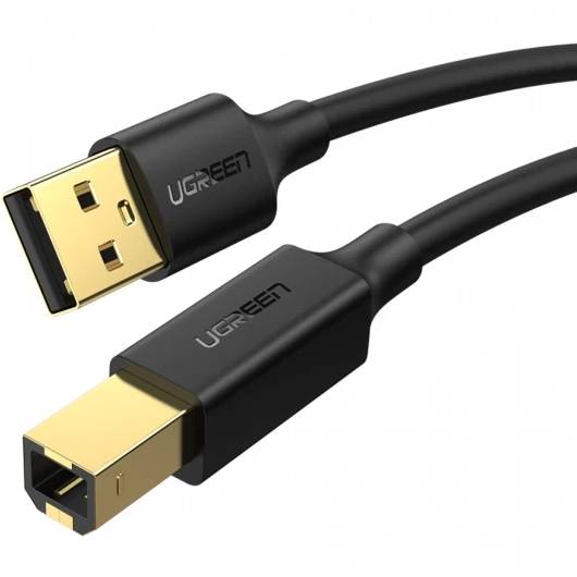 Кабель UGREEN US135 USB-A 2.0 - USB-B 2.0 Cable 1 m Black 20846 (90402020) Вид кабель