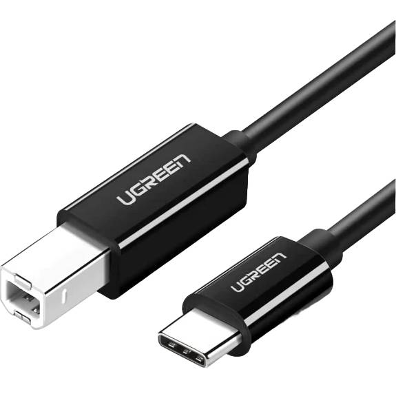 Кабель UGREEN US241 USB Type-C - USB Type-B 1 m Black (90403477)