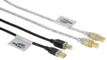 Кабель HAMA 46771/б Кабель USB 2.0 Type A/B plug, чер1.8m