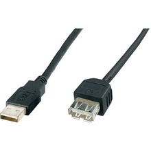 Кабель DIGITUS USB 2.0 (AM/AF) 3.0 m black