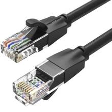 Патч-корд VENTION CAT6 UTP Ethernet 1 м Black rj-45 - rj-45 8 жил (IBEBF)