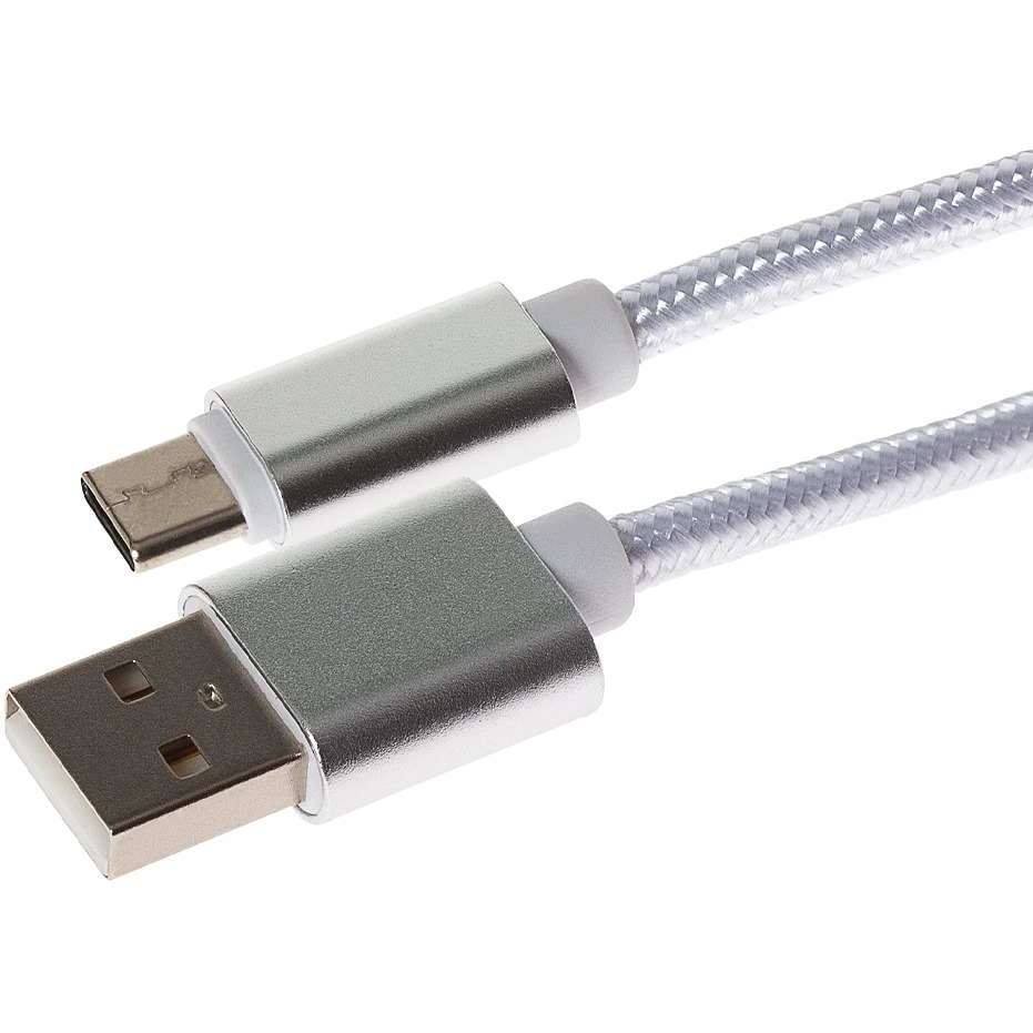 Кабель ULTRA UC100-0100WH USB-A 2.0 - USB Type C 1 м (UC100-0100WH) Роз'єм 1 USB тип А (папа)