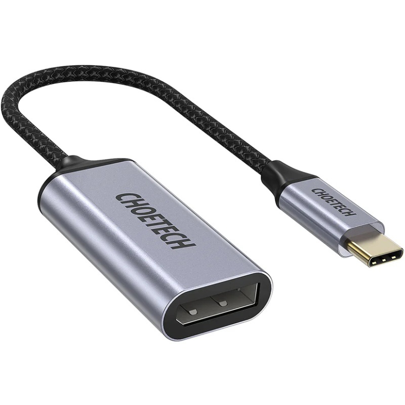 Переходник CHOETECH USB 3.1 Type-C - Displayport F 4K 60Hz (HUB-H11-GY-V2)