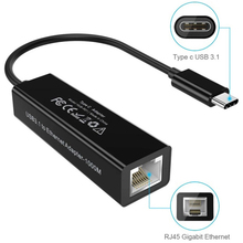 Переходник CHOETECH USB 3.1 Type-C - Ethernet RJ45 1000Mb 0.15 м (HUB-R01-BK)