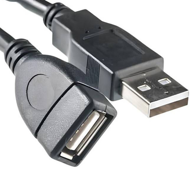 Кабель POWERPLANT USB 2.0 AF – AM, 1.5 м Black (KD00AS1189)