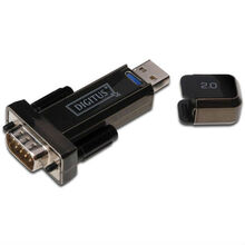 Перехідник DIGITUS USB to RS232 black