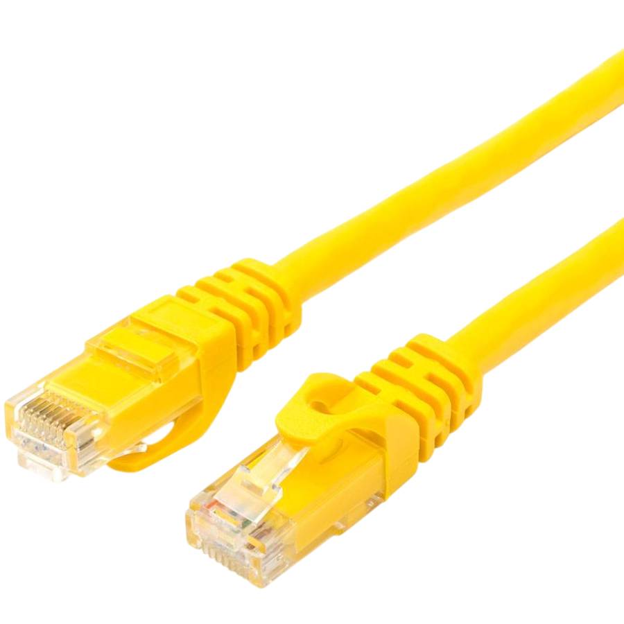 Патч-корд ATCOM UTP RJ45 Cat 6 1Gb/s 2м Yellow (10202)