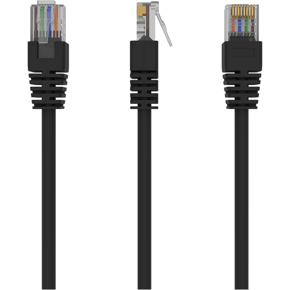 Патч-корд CABLEXPERT PP12-3M/BK Black