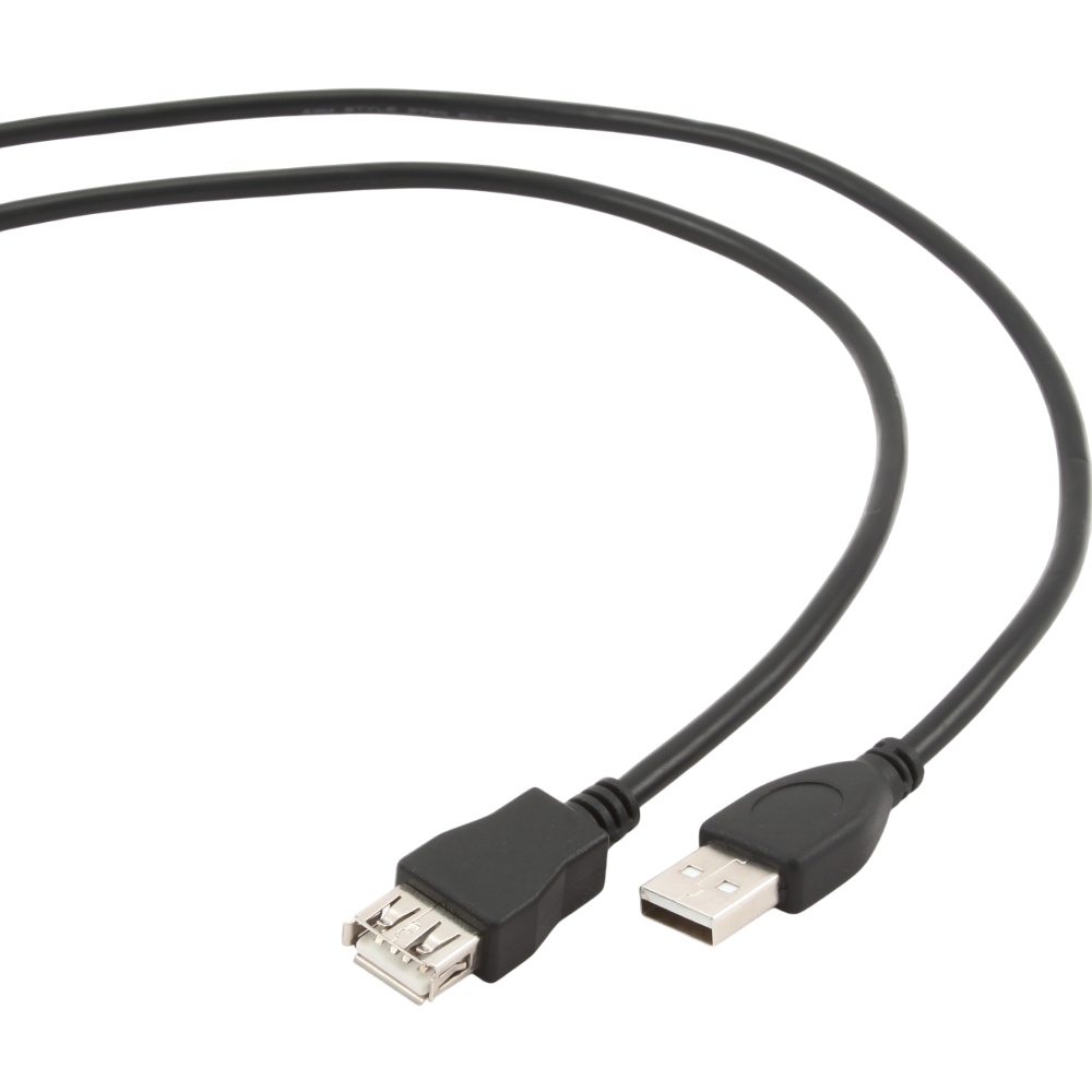 Кабель CABLEXPERT USB 2.0 1.8м Professional Black (CCP-USB2-AMAF-6) Вид кабель