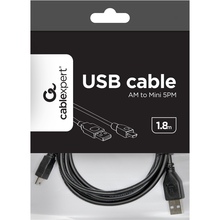 Кабель GEMBIRD USB 2.0 mini 5pin 1.8 м Black (CCP-USB2-AM5P-6)