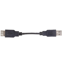 Кабель POWERPLANT USB 2.0 AF – AM, 0.1 м Black (KD00AS1209)