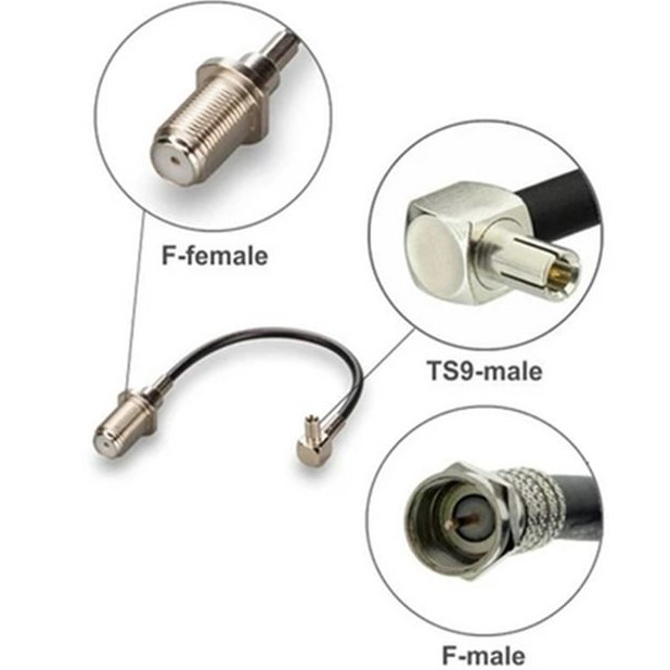 Антенний перехідник TS9/F female для 4G модемів та роутерів (101072) Вага 20