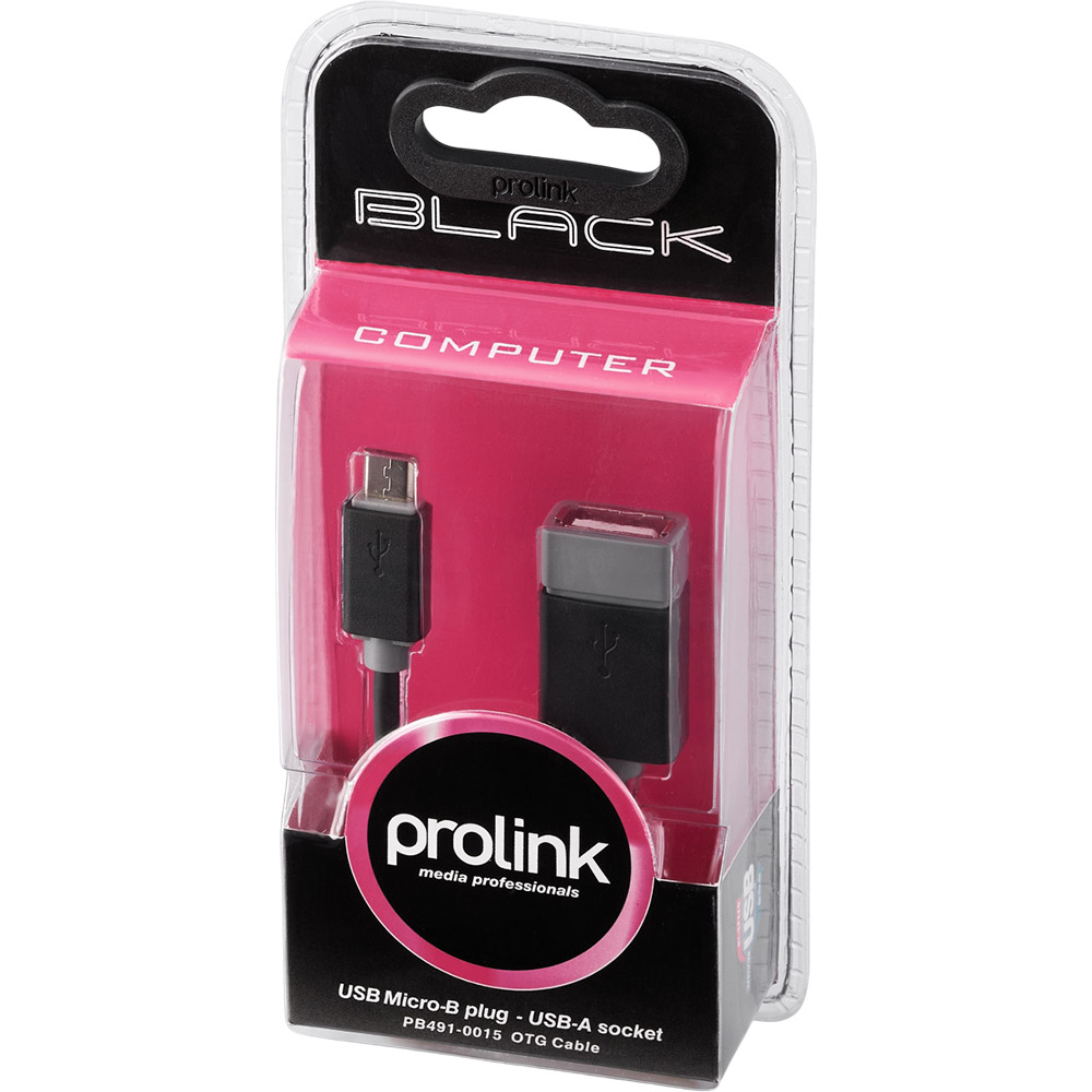 Кабель Prolink (AF/microB) 0.15 м Black (PB491-0015) Длина 0.15