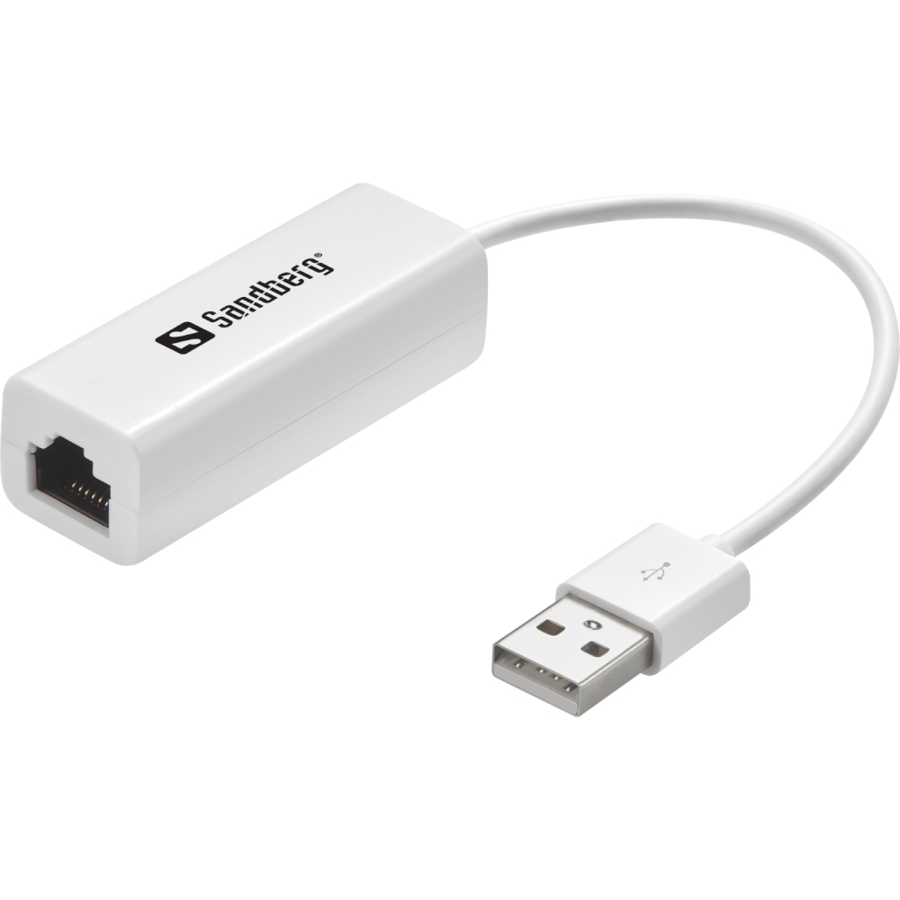 Переходник SANDBERG USB 2.0 - RJ45 White (133-78)