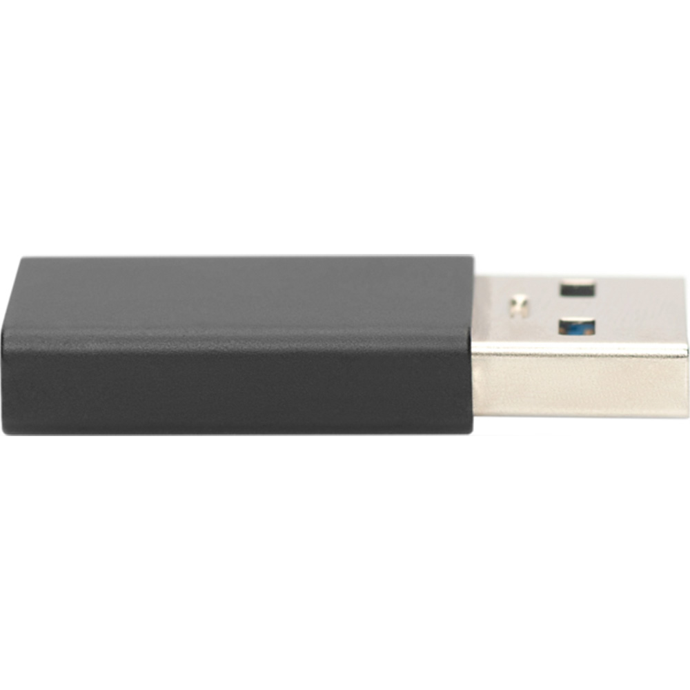 Перехідник DIGITUS USB-A-USB-C Black (AK-300524-000-S) Роз'єм 1 USB тип А (папа)