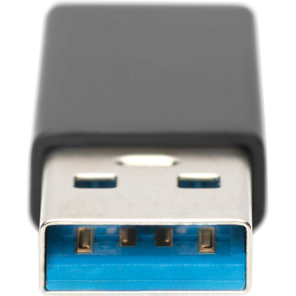 Переходник DIGITUS USB-A - USB-C Black (AK-300524-000-S) Разъем 2 USB тип C (мама)