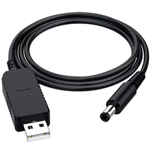 Кабель 2E USB Type-A - DC 5.5 х 2.5 мм 1 м Black (2E-CCAD9-BK)