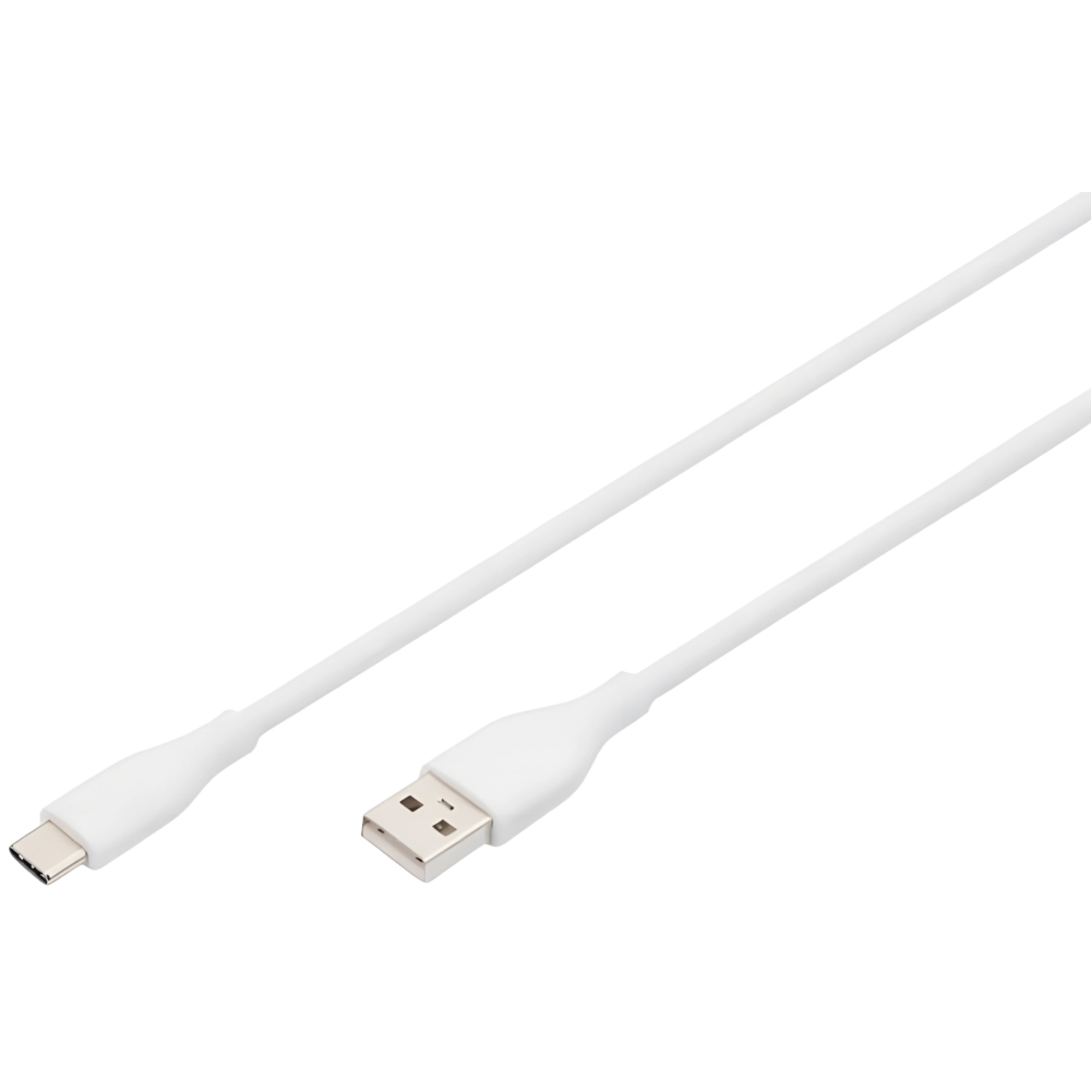 Кабель DIGITUS USB - USB Type-C 1м White (AK-300340-010-W)