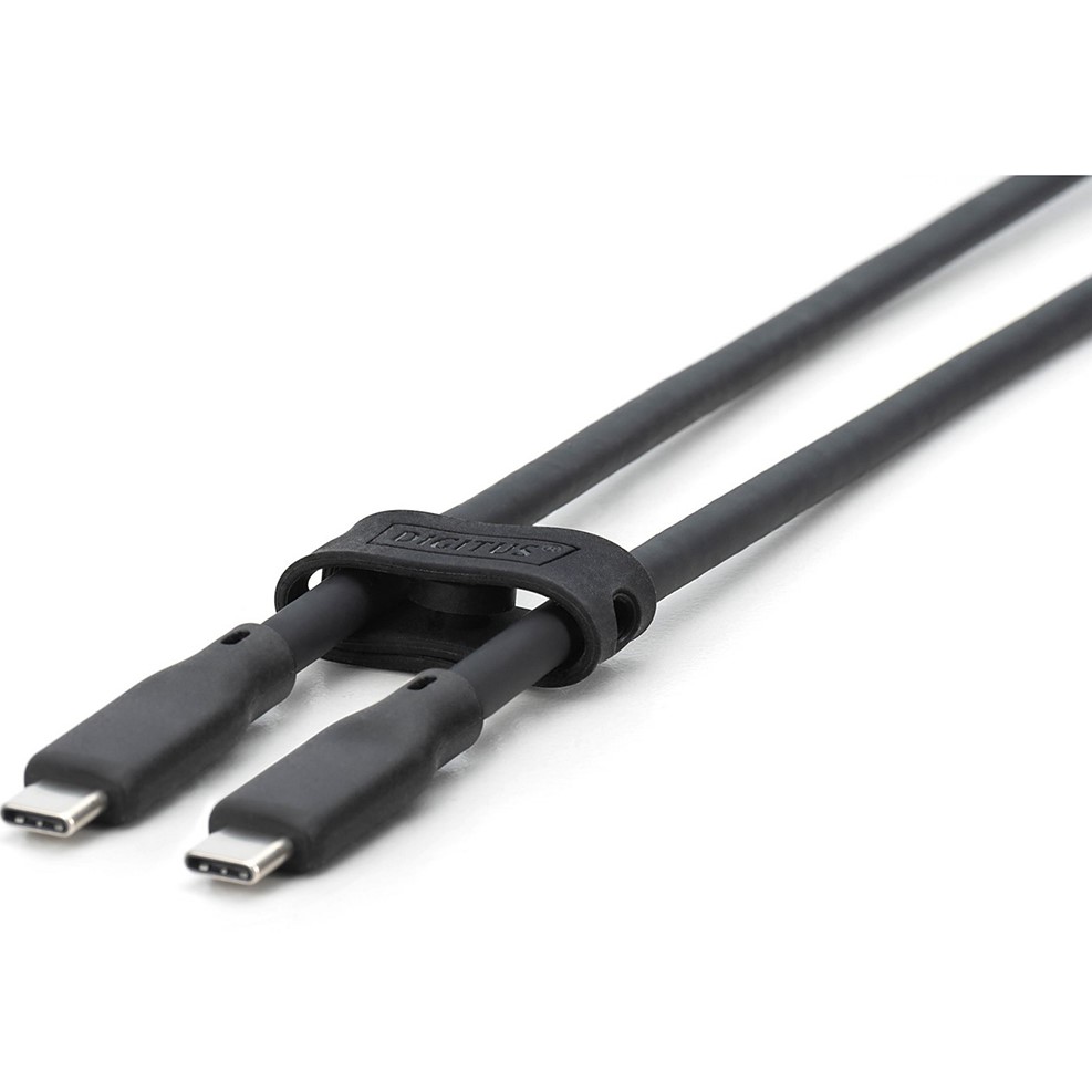 Кабель DIGITUS USB-C to USB-C USB 4.0 Gen2 Black (AK-300344-020-S) Дополнительно скорость передачи данных до 20 Гбит/с (USB 4.0 Gen2); поддерживает функцию подачи питания через USB с напряжением 48 В, 5 А и мощностью 240 Вт