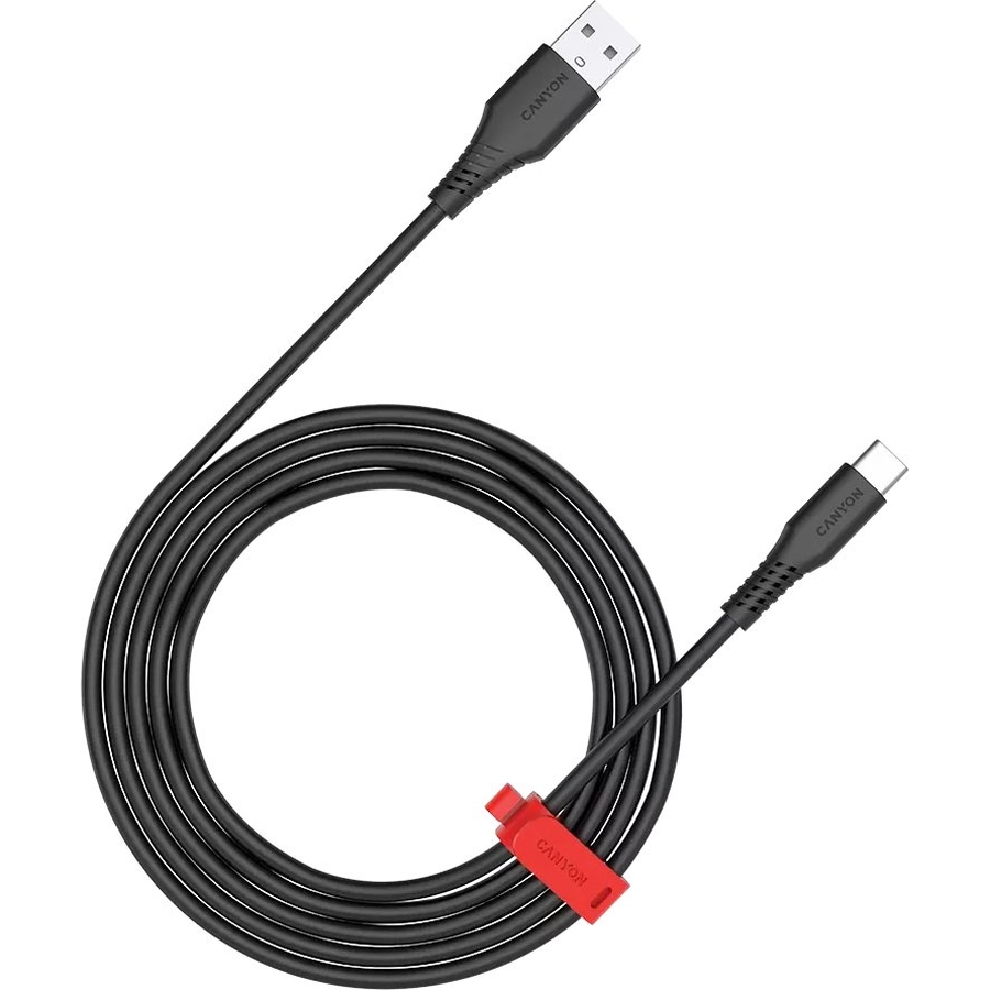 Кабель CANYON AC18SC USB-A-Type-C 18W 1.2 м Black (CNS-AC18SC12B)